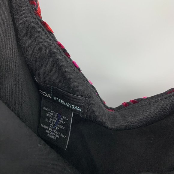 Moda International Dress Velvet One Shoulder Sleeve Leopard - Picture 4 of 11